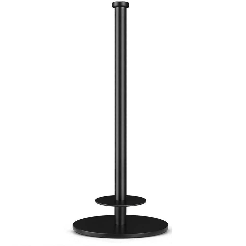 Free Standing Stainless Steel Toilet Paper Holder in Black with Storage, Single Column, 4 Rolls Capacity price history on PriceWatchPro