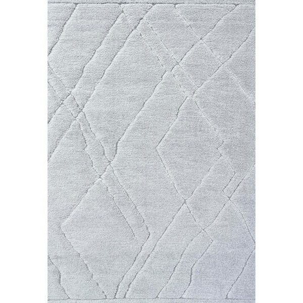Dynamic Rugs Masai 9 ft. 2 in. X 12 ft. Grey Geometric Indoor Area Rug