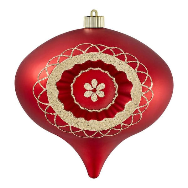 Home Accents Holiday 200 mm Red and Gold Ornament