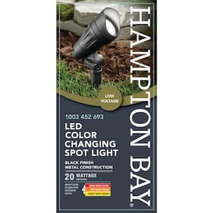 4.5-Watt Millennium Black Adjustable Light Color Outdoor Integrated LED Landscape Spot Light