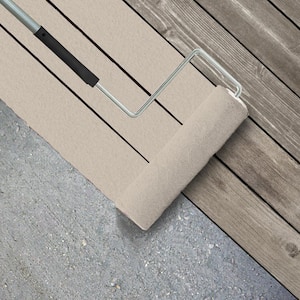 1 gal. #W-F-120 Natural Linen Textured Low-Lustre Enamel Interior/Exterior Porch and Patio Anti-Slip Floor Paint