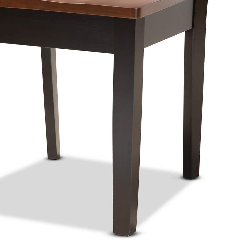 Mare Two-Tone Dark and Walnut Brown 5-Piece Dining Set