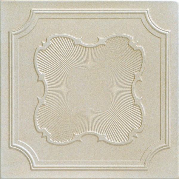A La Maison Ceilings Coronado Onyx Gold 1.6 ft. x 1.6 ft. Decorative Foam Glue Up Ceiling Tile (21.6 sq. ft./case)