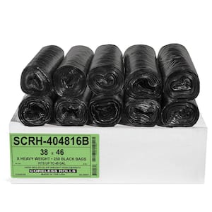 40-45 Gal.Trash Bags Source Reduction Series Value High Density 16-Micron (Equiv) (Pack of 250) 32 in. x 38 in.