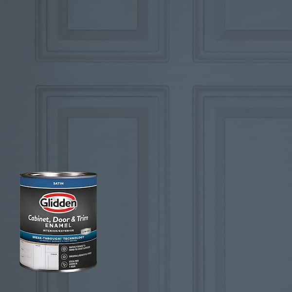 Glidden 1 qt. PPG1040-7 Goblin Satin Door, Trim and Cabinet Paint