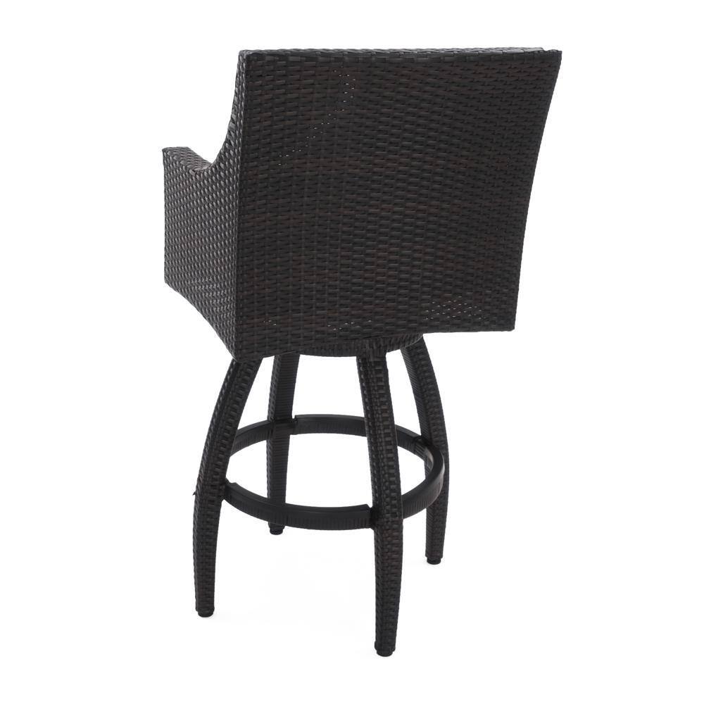 Deco Beige Cushioned Aluminum Outdoor Bar Stool