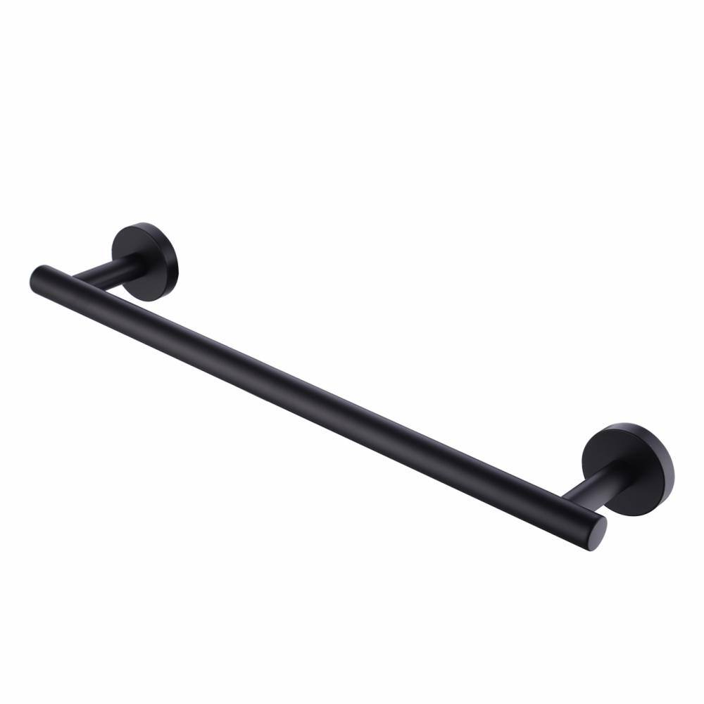 36 in. Wall Mounted Towel Bar in Black 16GS-34593 - The Home Depot