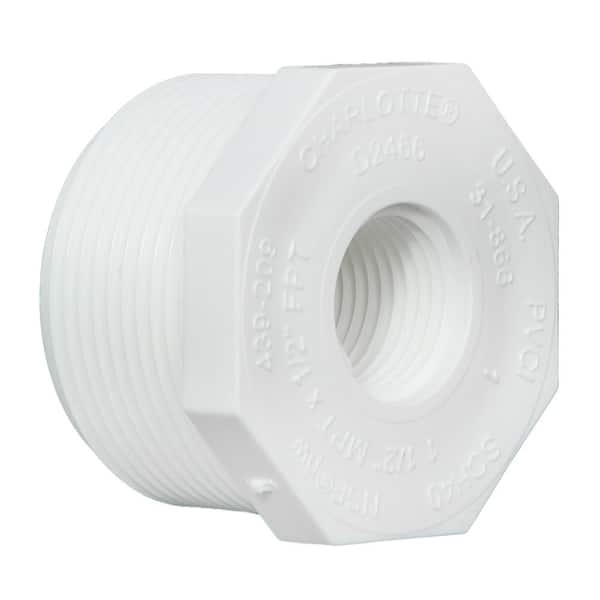 Charlotte Pipe 1 1/2 X 1/2 Sch 40-Bushing PVC Mptxfpt