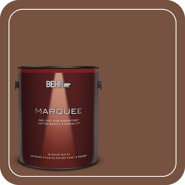 BEHR MARQUEE 1 gal. #240F-7 Root Beer Matte Interior Paint & Primer