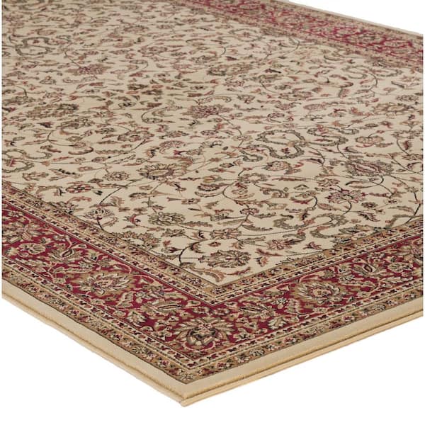 Well Woven Persa Tabriz 3 ft. 11 in. x 5 ft. 3 in. Traditional Oriental  French Country Brown Area Rug PA-18-4 - The Home Depot