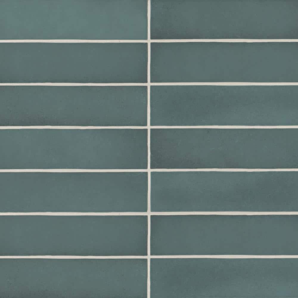 Makoto Arashi Blue Matte Ceramic Subway Wall Tile