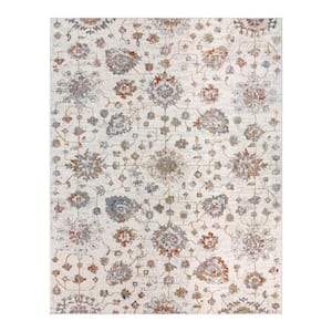 Barga Parke Ivory 9 ft. x 13 ft. Abstract Indoor Area Rug
