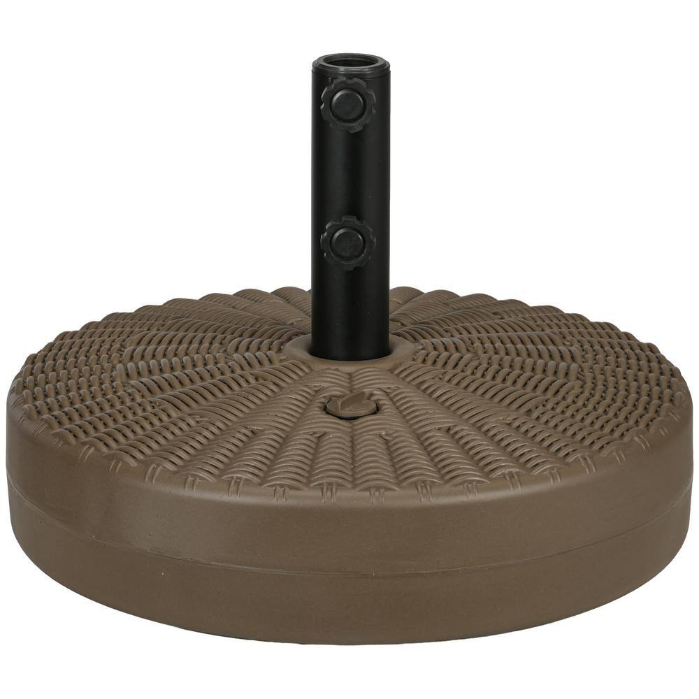 Heavy Duty Brown HDPE Fillable Round Umbrella Base