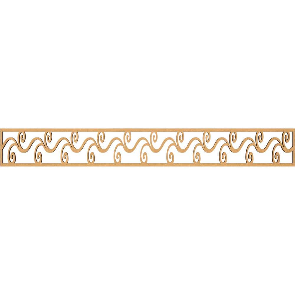 Tilden 46.5" Unfinished MDF Fretwork Crown Moulding