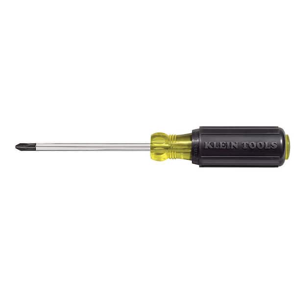 Klein Tools #2 Profilated Phillips Head Screwdriver with 4 in. Round Shank and Cushion Grip Handle