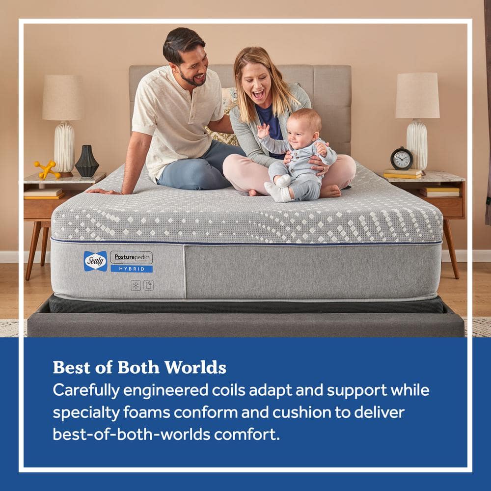 Sealy PosturePedic 12'' Medium Hybrid Queen Adjustable Mattress