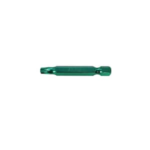 T-25 50 mm x 2 in. Green Anodized Bits (100-Pack)