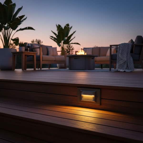 Hardy Island Low Voltage Matte Bronze LED Outdoor Deck or Step Light