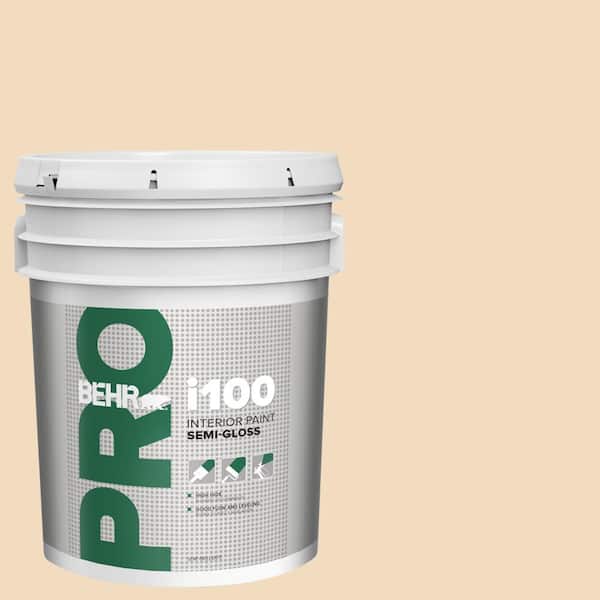 BEHR PRO 5 gal. #S270-1 Frosted Toffee Semi-Gloss Interior Paint