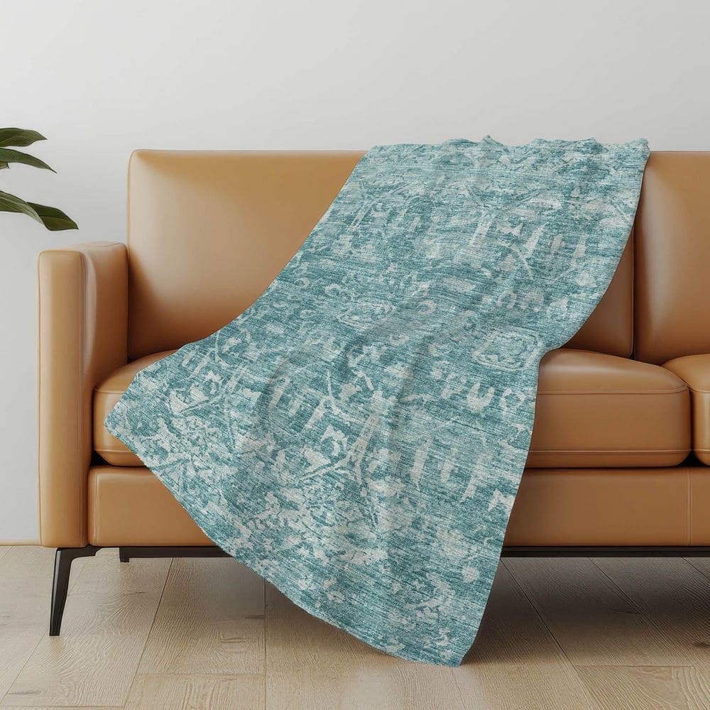 Premium Machine Washable ASB40 Blue 50 in. x 70 in. Sherpa Throw Blanket price history on PriceWatchPro