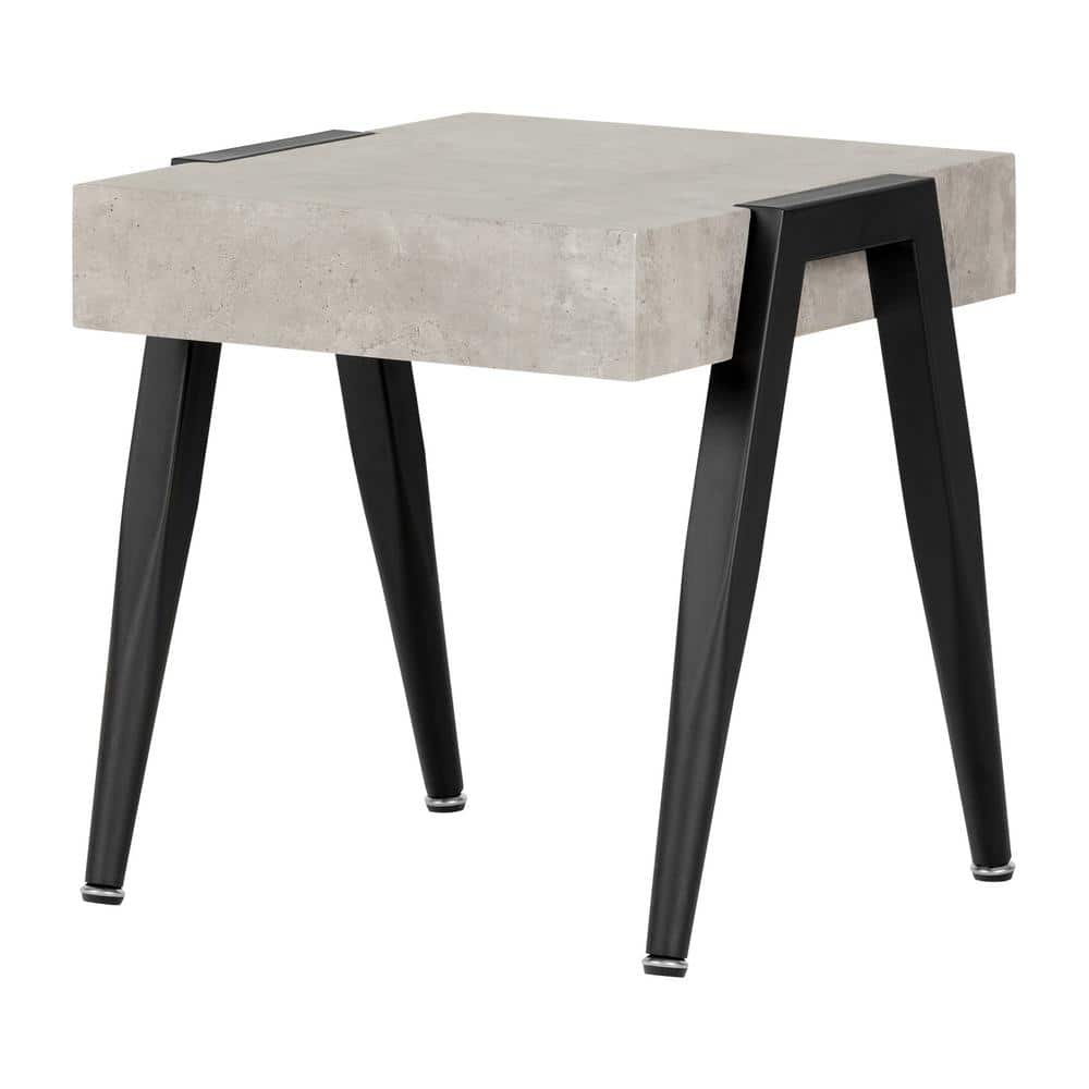 south shore city life concrete gray and black coffee table