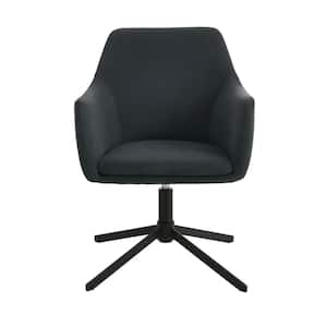 Heston Charcoal Gray Upholstered Accent Chair