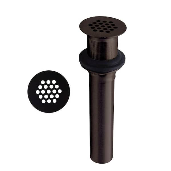 Belle Foret Grid Strainer Lavatory Drain without Overflow Holes in Oil Rubbed Bronze