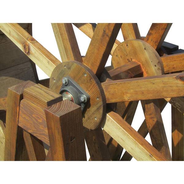 Samsgazebos 6 Ft Free Standing Wood Water Wheel Ww 6 The Home Depot