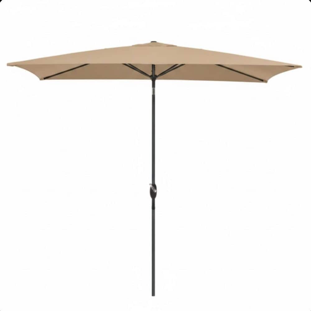 Brown 97 in. L Umbrella Pole with Crank Lift and Tilt, UV-Resistant Canopy for Pool, Backyard and Patio (Without Base) price history on PriceWatchPro