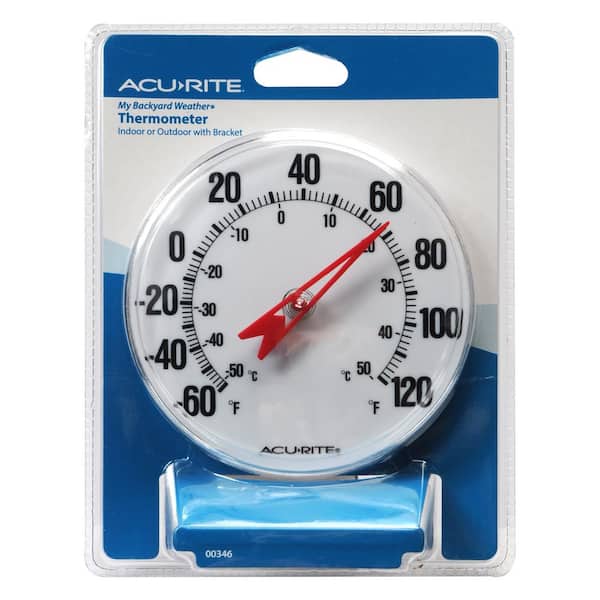 AcuRite ACURITE 00346A2 Analog Thermometer,5" Dial Size 