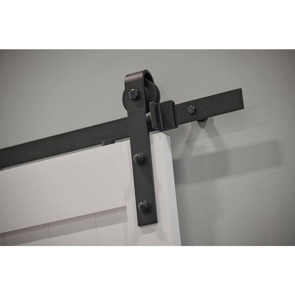 Millbrooke 36" x 84" White PVC Chevron Barn Door Kit