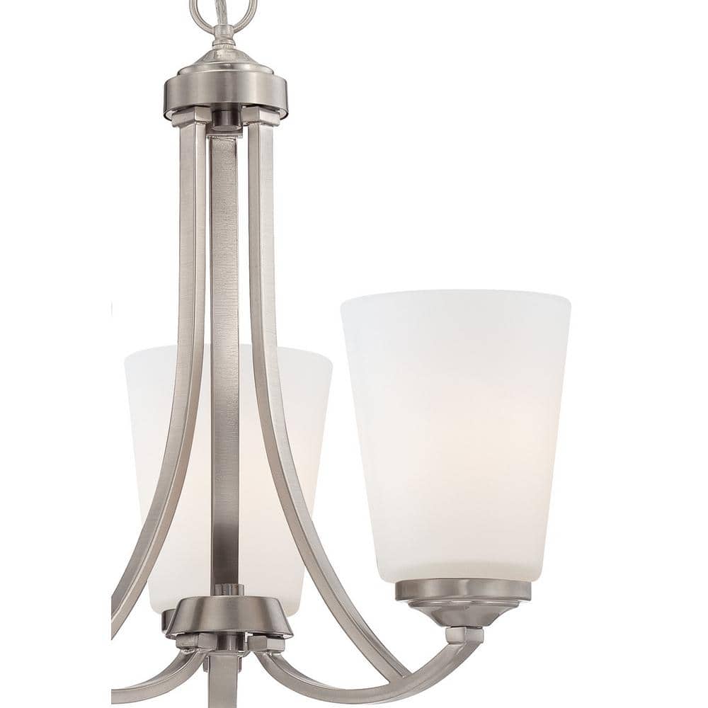Overland Park 3-Light Mini Chandelier in Brushed Nickel