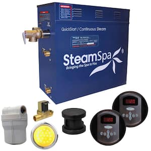 Royal 4.5kW QuickStart Steam Bath Generator Package with Built-In Auto Drain in Oil Rubbed Bronze