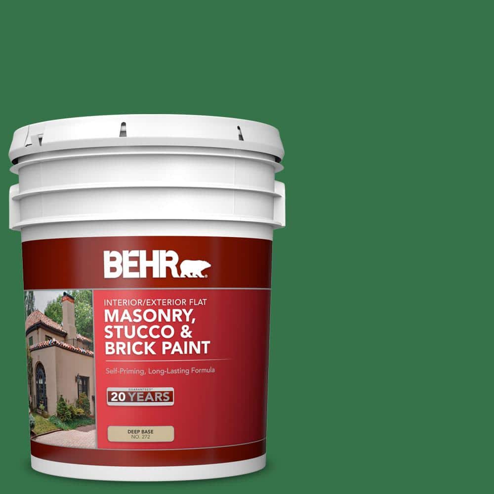 5 gal. #P410-7 Grasslands Flat Interior/Exterior Masonry, Stucco and Brick 