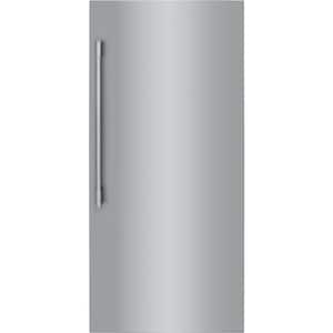 19 cu. ft. Single Door Freezerless Refrigerator in Stainless Steel