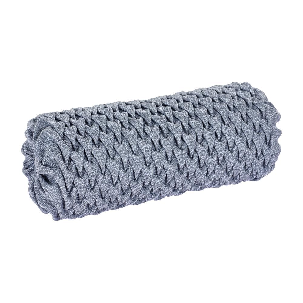 Augusta Blue Polyester Neckroll Pillow 7 x 17 in.