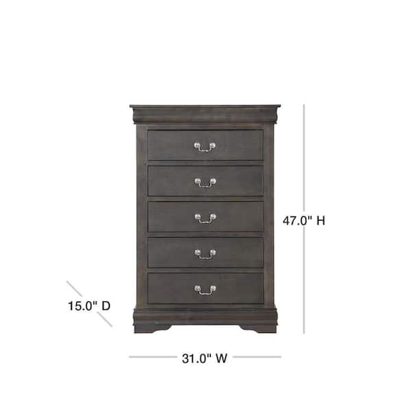 31 Louis Philippe Chest Cherry - Acme Furniture