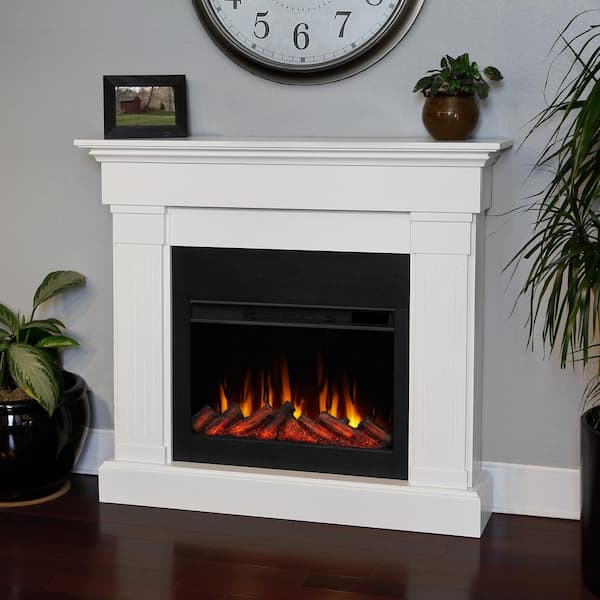 Reviews For Real Flame Crawford 47 In, Home Depot Indoor Electric Fireplaces