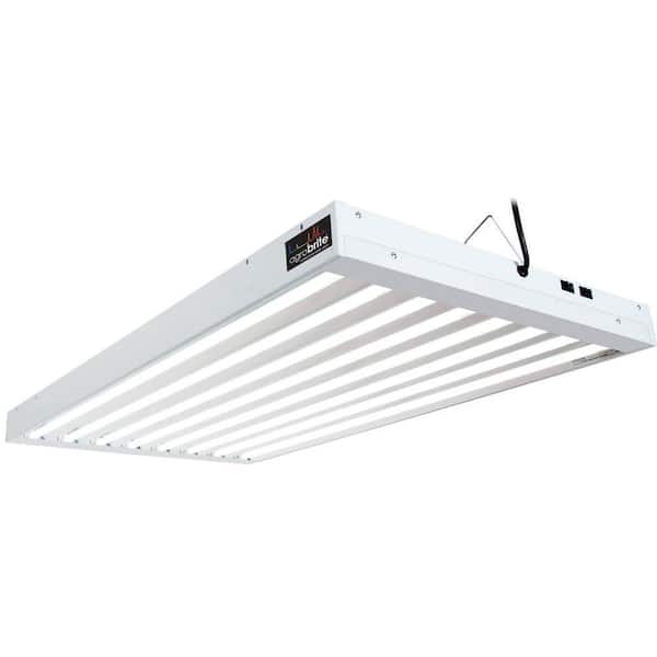 Hydrofarm 432-Watt 8-Tube 3-Way Hang Fluorescent Fixture with Lamps
