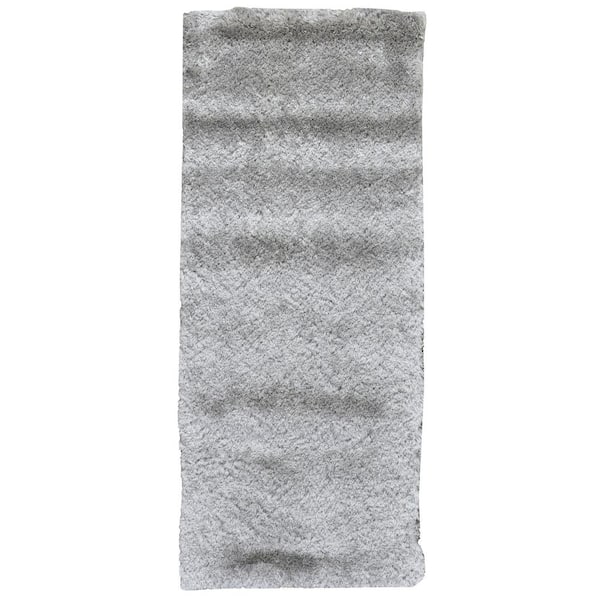 2 x 6 Gray Solid Color Runner Rug