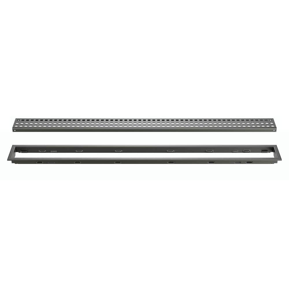 Kerdi-Line Dark Anthracite 31-1/2 in. Square Linear Drain Grate Assembly Floor Installation Kit for Accessory price history on PriceWatchPro