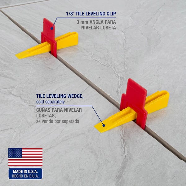 QEP Lash Red 1/8 in. Tile Leveling System Clips (300-Pack) 99782