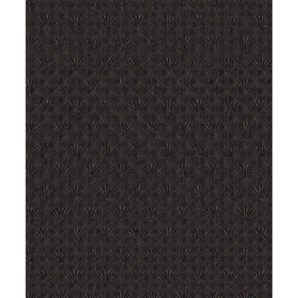 Boutique Collection Purple Metallic Geometric Fan Non-pasted Paper on Non-w