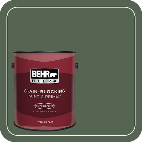 BEHR ULTRA 1 gal. #PPU11-19 Lakeside Pine Extra Durable Flat Interior Paint & Primer
