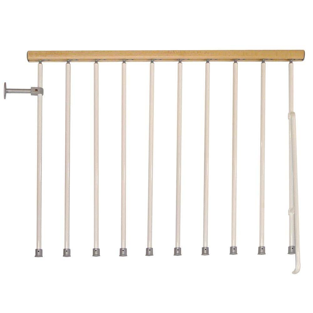 Arke Kompact 47 in. White Balcony Rail Kit K35071 White - The Home Depot