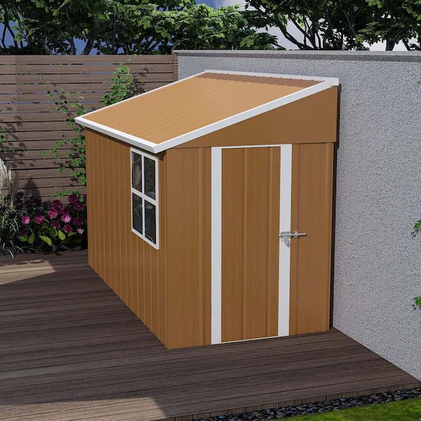 8 ft. W x 4 ft. D Metal Shed (31.77 sq. ft. )Outdoor Storage Shed, Heavy Duty Metal Garage Shed, Metal Garden Tool Shed