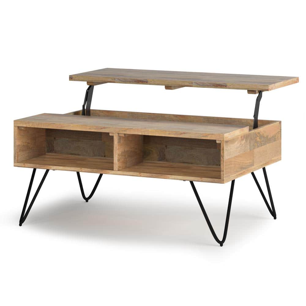 Hunter Small Lift-Top Coffee Table in Natural Mango Wood