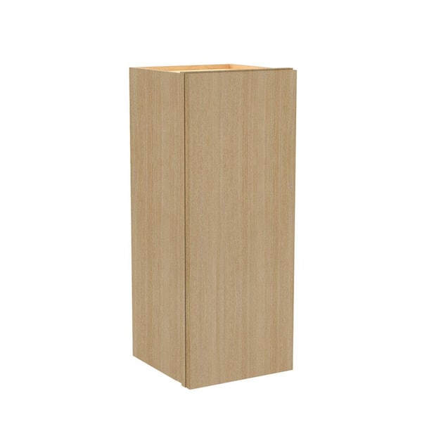 Home Decorators Collection Hargrove 12 in. W x 12 in. D x 30 in. H Assembled Plywood Wall Kitchen Cabinet in Vanguard Oak with Soft Close