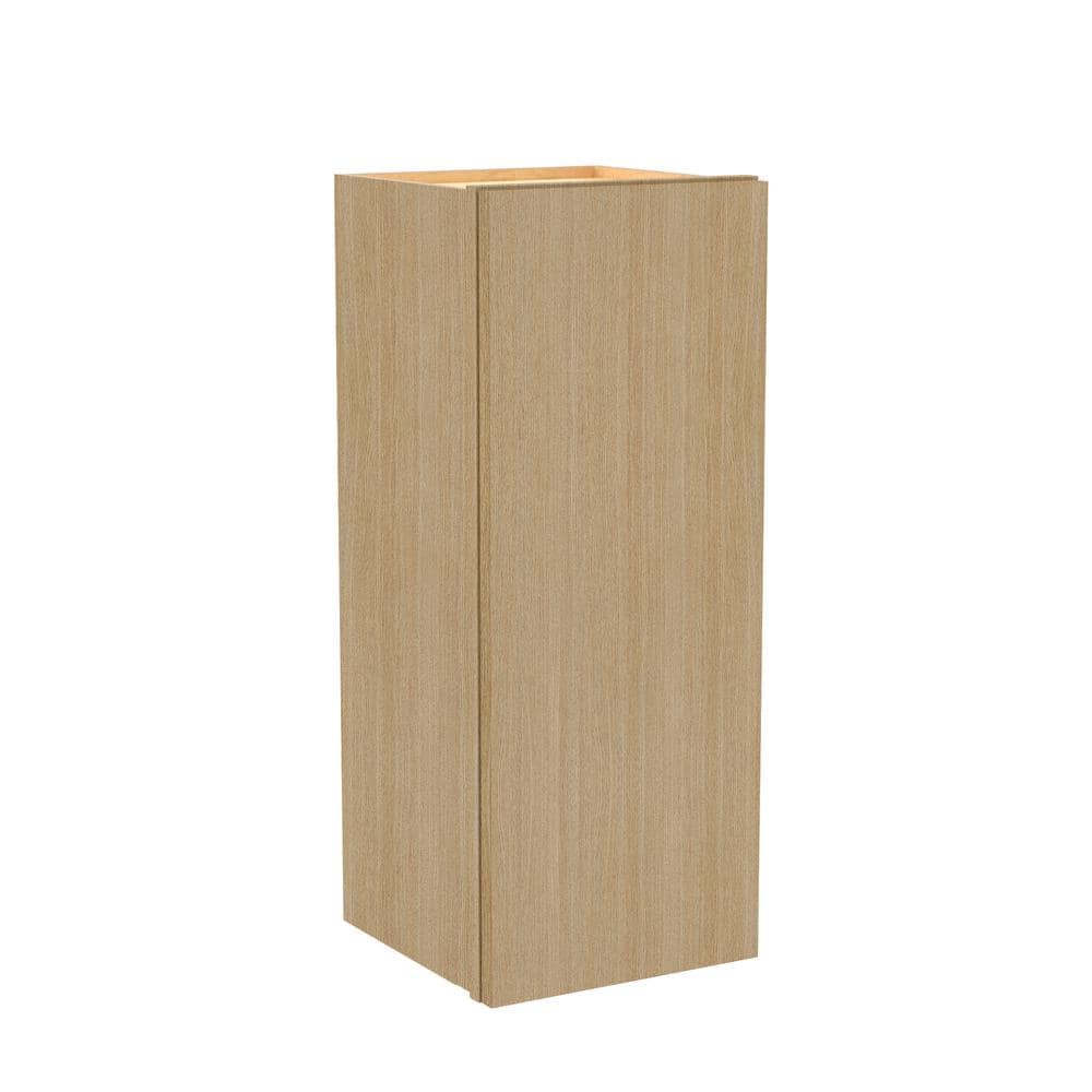 Hargrove 15 in. W x 12 in. D x 30 in. H Assembled Plywood Wall Kitchen Cabinet in Vanguard Oak with Soft Close Door price history on PriceWatchPro