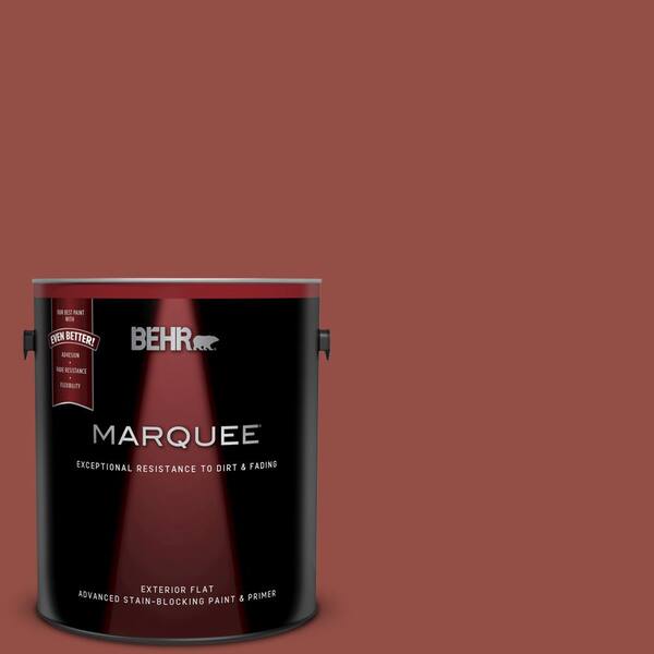BEHR MARQUEE 1 gal. #UL120-21 Powdered Brick Flat Exterior Paint and Primer in One